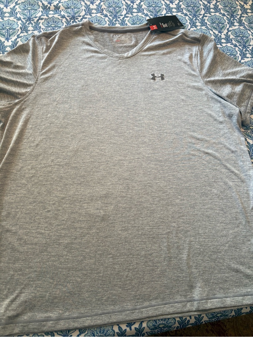 Under Armour Men's Light Heather Gray Short-Sleeve Training Tee